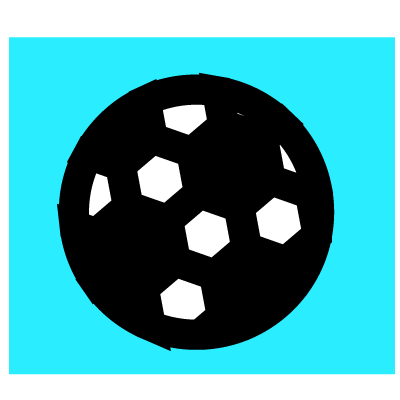 Soccer ball icon 400 pixels
